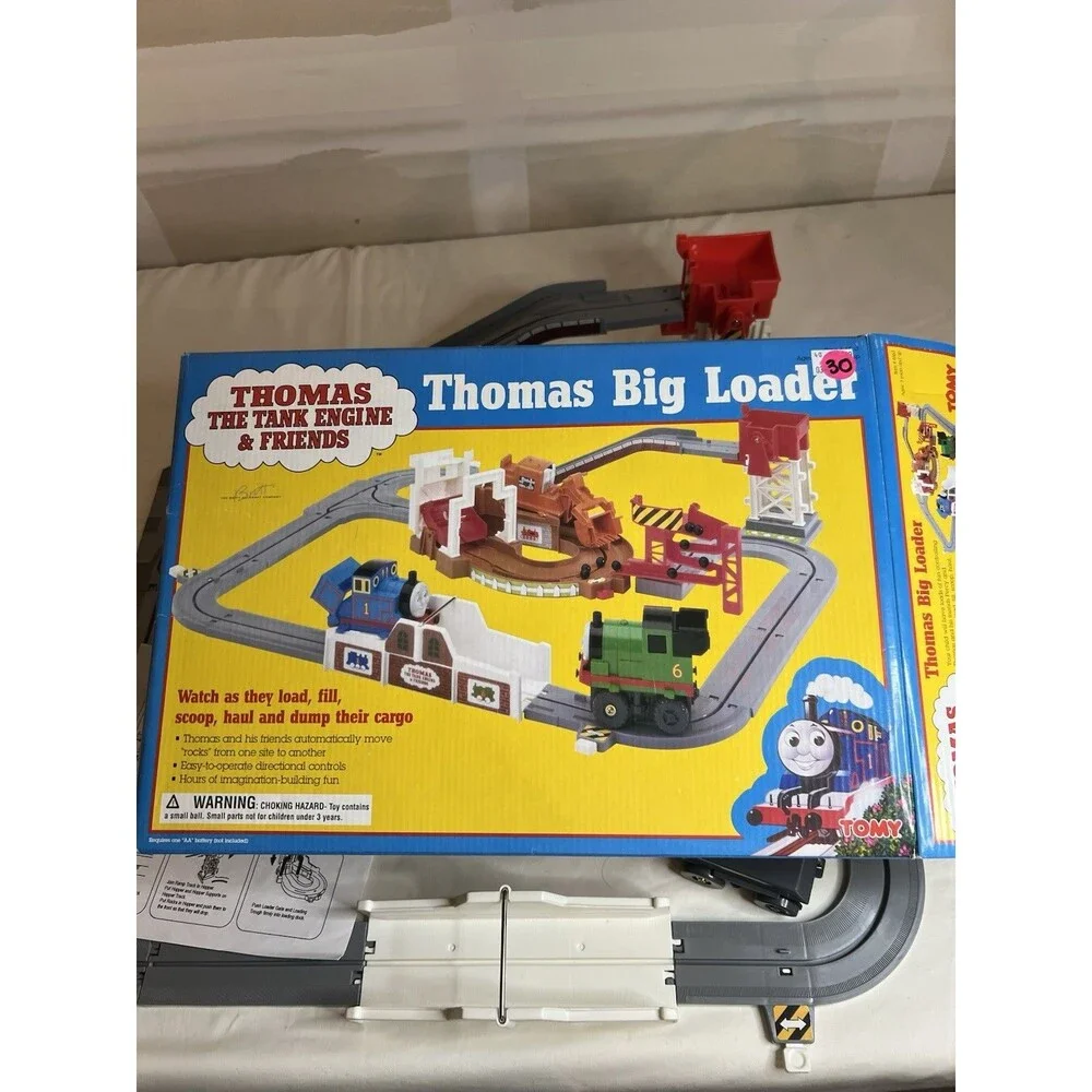 Thomas Big Loader Train Set 1997 TOMY Tested Vintage - Thomas & Friends